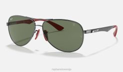sl Ray-Ban moški rb8313m zbirka scuderia ferrari sončna očala polirana pištola/zelena VB06961