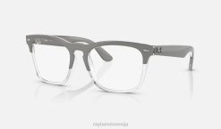 sl Ray-Ban moški steve optika očala polirana siva na prozornem VB061709