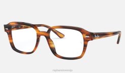 sl Ray-Ban moški tucson optika očala polirana črtasta rdeča havana VB062352