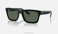 sl Ray-Ban moški Warren na biološki osnovi sončna očala polirana črna/temno zelena VB06164
