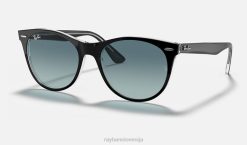 sl Ray-Ban moški wayfarer ii classic sončna očala polirana črna na prozorni/modri VB06554