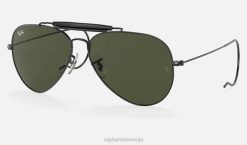 sl Ray-Ban moški zunanji človek sončna očala polirano črno/zeleno VB06410