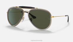 sl Ray-Ban moški zunanji človek sončna očala polirano zlato/zeleno VB061457