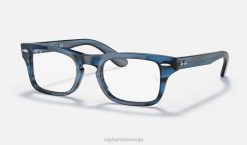 sl Ray-Ban otroci burbank optika očala polirana črtasto modra VB062759