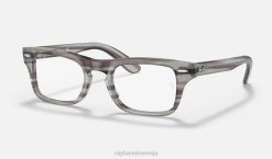 sl Ray-Ban otroci burbank optika očala polirana črtasto siva VB062760