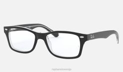 sl Ray-Ban otroci optika rb1531 očala polirano črno na prozornem VB062687