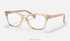 sl Ray-Ban otroci optika rb1591 očala polirano rjavo progasto večbarvno VB062699