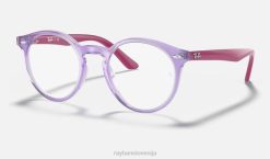 sl Ray-Ban otroci optika rb1594 očala polirana prozorna vijolična VB062651