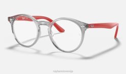 sl Ray-Ban otroci optika rb1594 očala polirana prozorno siva VB062649