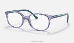 sl Ray-Ban otroci optika rb1900 očala polirana prozorna vijolična VB062859