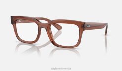 sl Ray-Ban ženske Čad optika na biološki osnovi očala polirana prozorno rjava VB062575