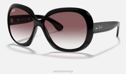 sl Ray-Ban ženske jackie ohh ii omejena izdaja sončna očala polirana črna/roza VB061570