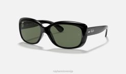 sl Ray-Ban ženske jackie ohh sončna očala polirana črna/temno zelena VB061565