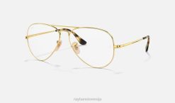 sl Ray-Ban ženske letalska optika očala polirano zlato VB062558