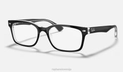 sl Ray-Ban ženske optika rb5286 očala polirano črno na prozornem VB062614