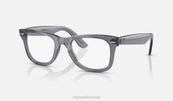 sl Ray-Ban ženske optika wayfarer ease očala polirana prozorno siva VB062569