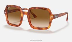 sl Ray-Ban ženske rb2188 sončna očala polirana rdeča havana/svetlo rjava VB061576