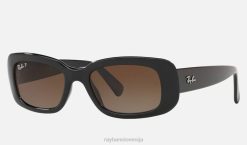 sl Ray-Ban ženske rb4122 sončna očala polirana črna/rjava VB061569