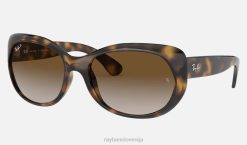 sl Ray-Ban ženske rb4325 sončna očala polirana svetlo havana/rjava VB061574