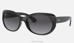 sl Ray-Ban ženske rb4325 sončna očala polirano črno/sivo VB061573