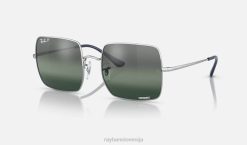 sl Ray-Ban ženske trg 1971 krom sončna očala polirana srebrna/modra VB061563