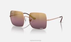 sl Ray-Ban ženske trg 1971 krom sončna očala polirano rožnato zlato/rdeče VB061562