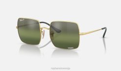 sl Ray-Ban ženske trg 1971 krom sončna očala polirano zlato/zeleno VB061561